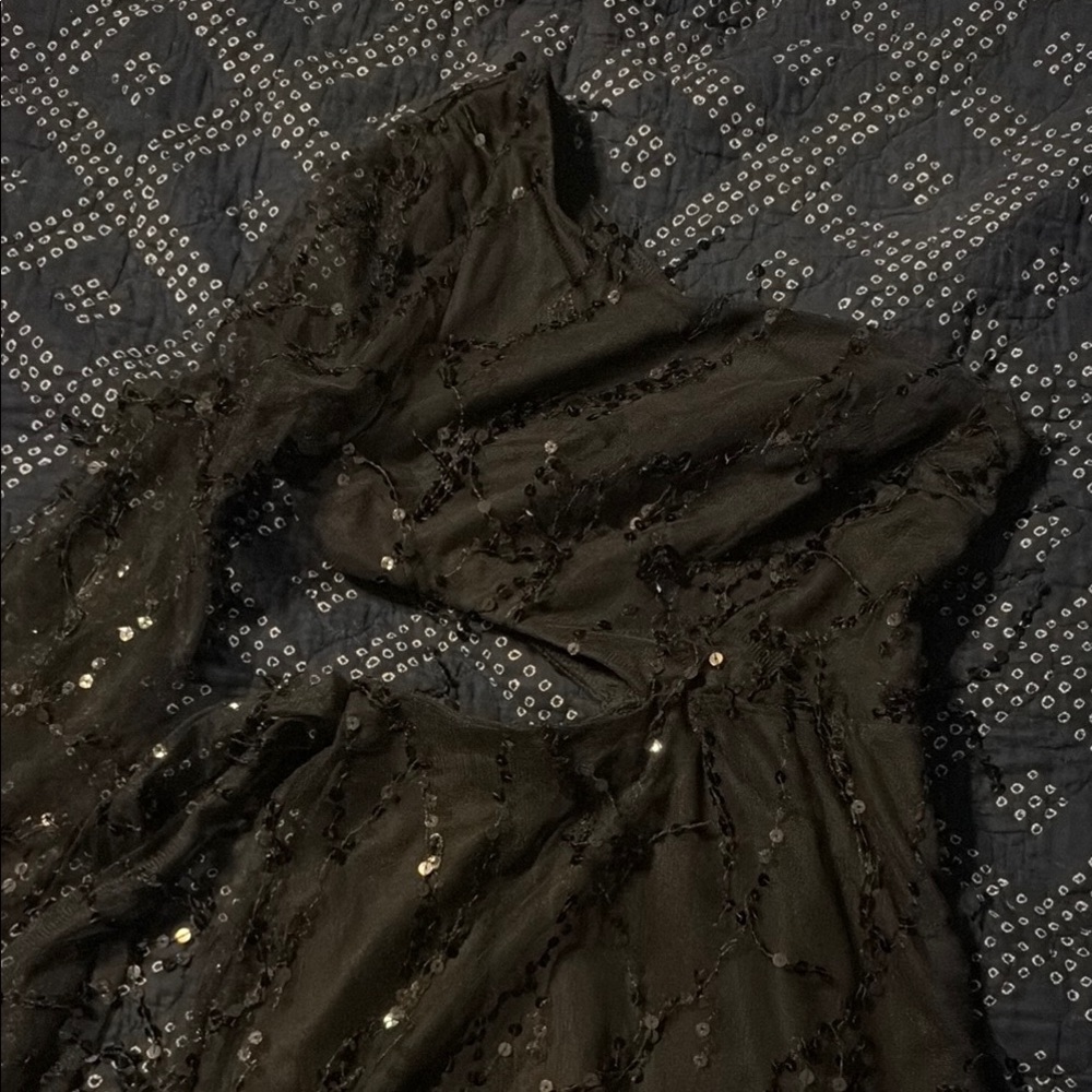 Lucy In the Sky Black Sequin Dress